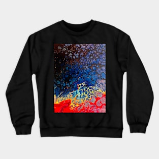 Fire pouring art Crewneck Sweatshirt